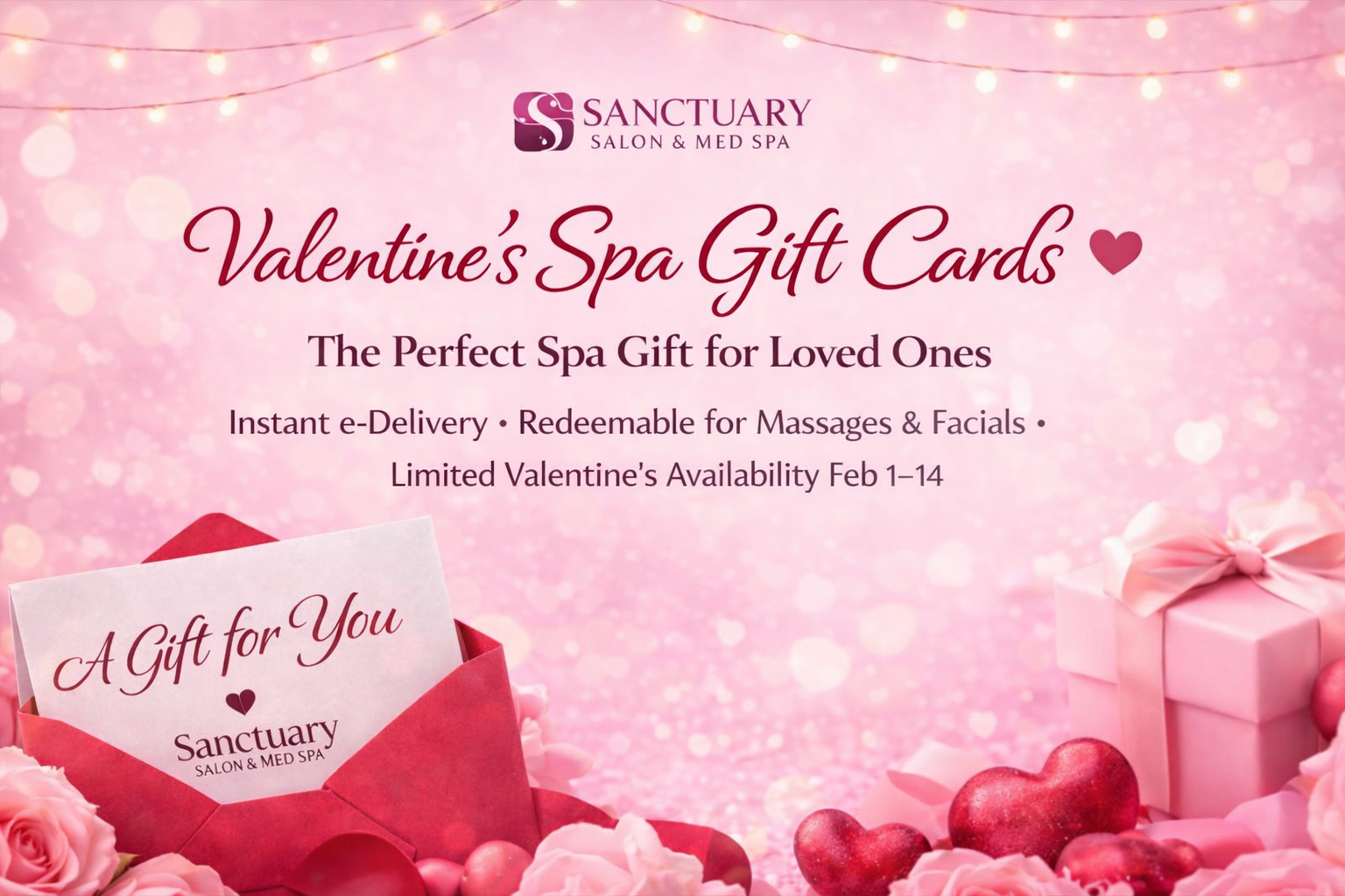 Valentine’s Spa Gift Cards