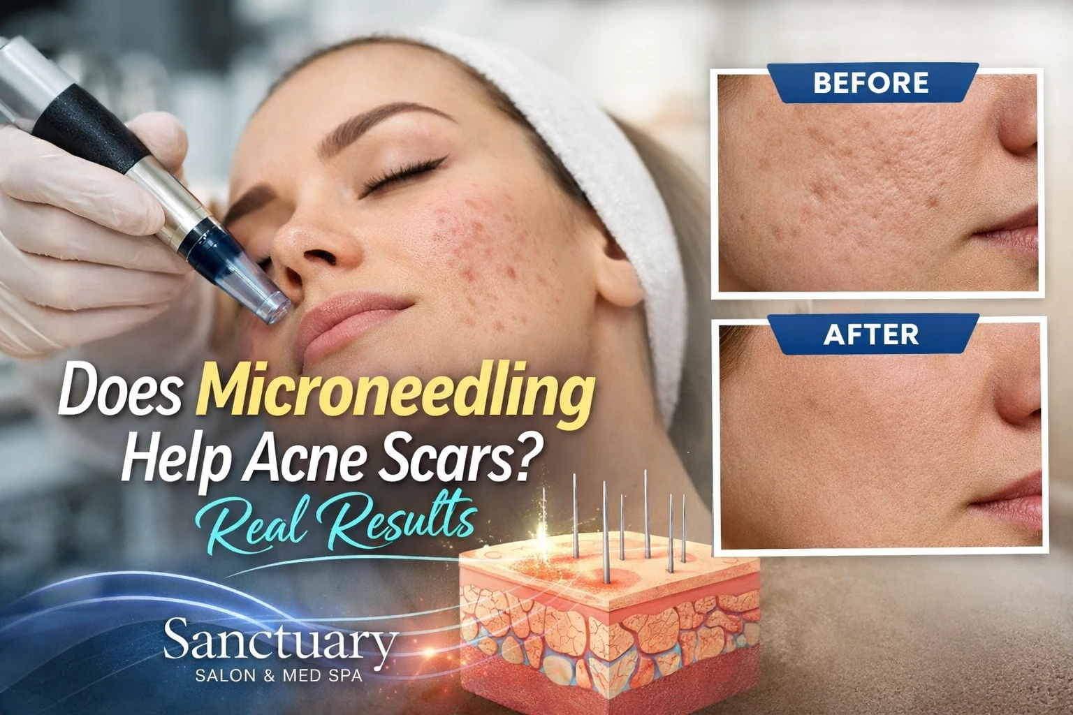 Does microneedling help acne scars