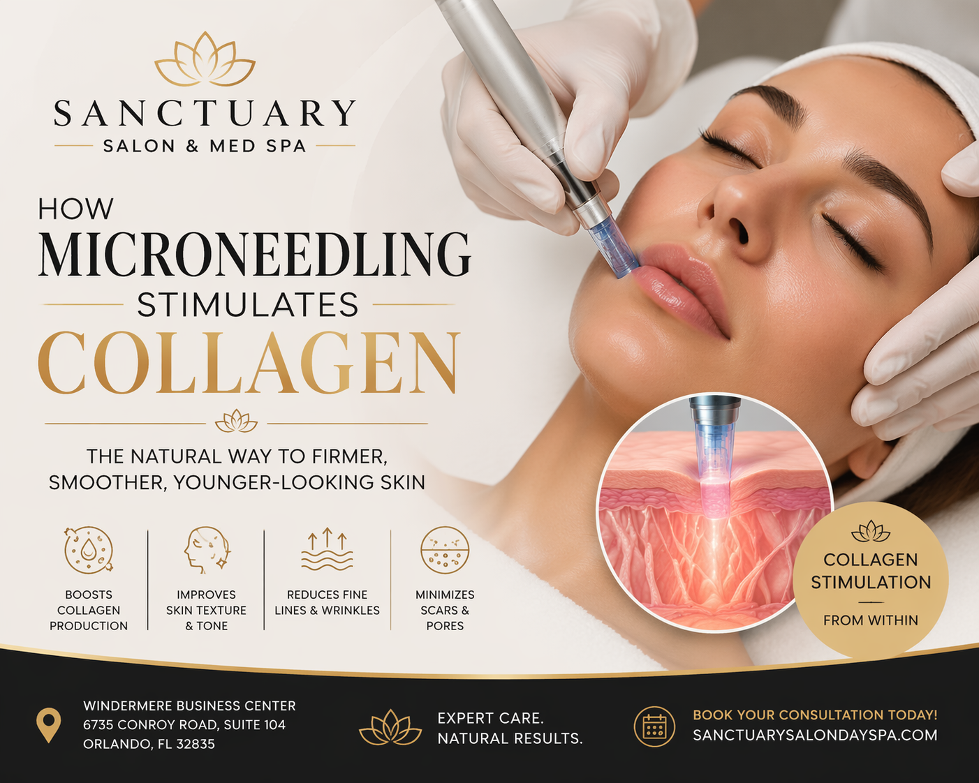 How microneedling stimulates collagen