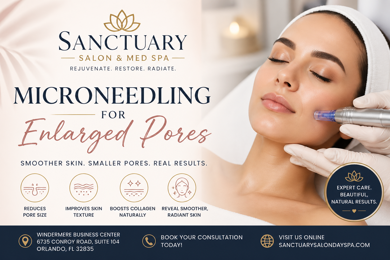 microneedling for enlarged pores