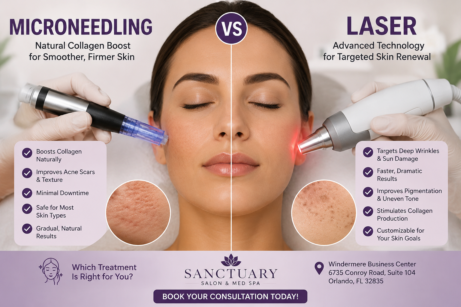 Microneedling vs Laser